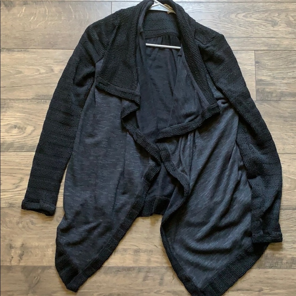 Black cardigan